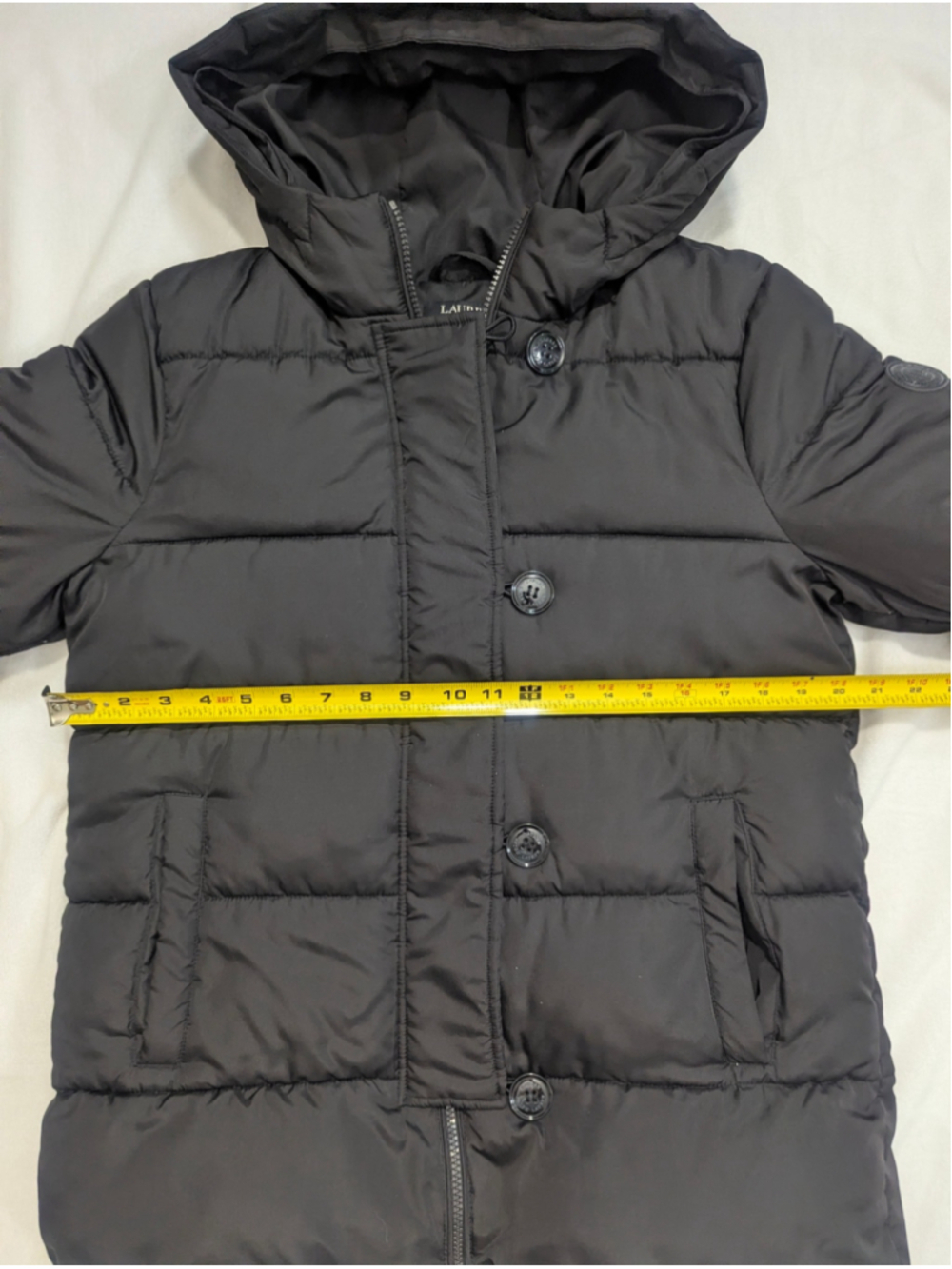 Lauren Ralph Lauren Black Puffer Jacket Medium - Picture 9 of 15